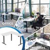 L Shaped Standing Desk - Large Electric Corner Standing Desk, Height Adjustable L Standing Desk, Black Frame, White Tabletop - 2 of 4