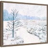 Amanti Art Frozen River Study I by Victoria Borges Canvas Wall Art Print Framed 20-in. W x 16-in. H. - 2 of 4