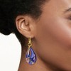 Ross-Simons Italian Multicolored Murano Glass Teardrop Earrings in 18kt Gold Over Sterling - 2 of 4