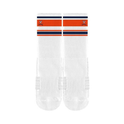 NCAA Virginia Cavaliers Adult Retro Crew Socks - M/L