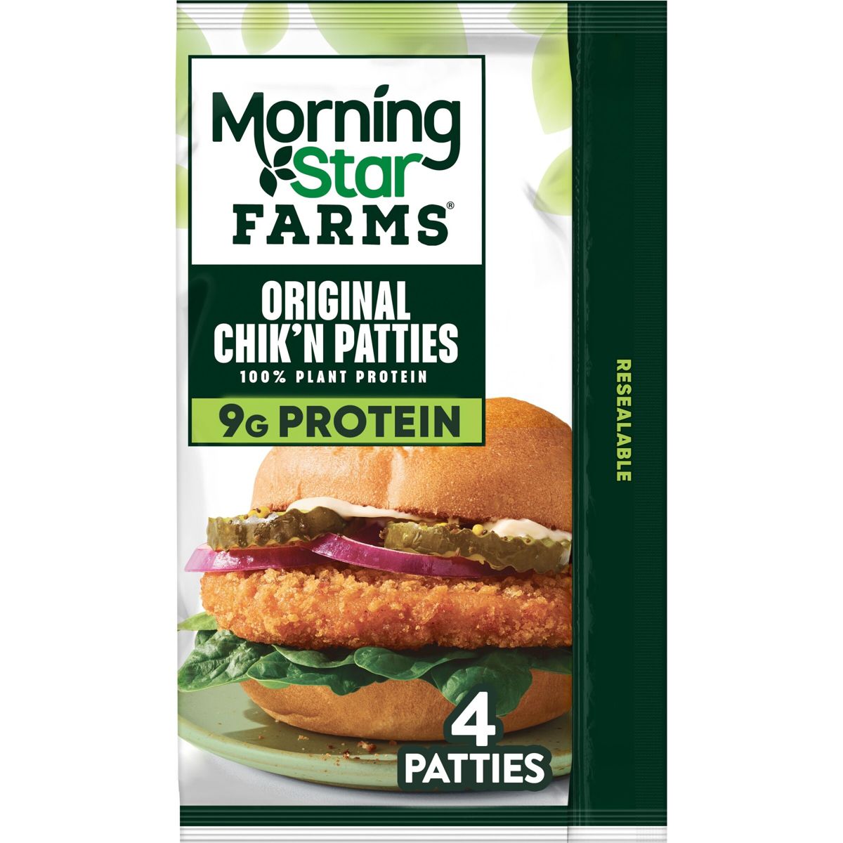 MorningStar Farms Plant-Based Frozen Chik'n Patties Original - 10oz/4ct