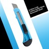 MotoProducts 600 Bulk 6" Box Cutters Sky Blue with Snap-Off Blades and Safety Locks - 4 of 4