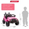 12V Electric Ride On Car, Licensed Toyota Truck Ride On Car for Kids, Electric Toy Car with Parent Remote Control, 3 Speed, MP3 Music, LED Lights - 4 of 4