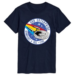 Men's - Star Trek - Enterprise Mission Patch Short Sleeve Graphic T-Shirt - 1 of 4