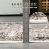 Washable Area Rug Vintage Distressed Rug,Thin Floor Carpet, Foldable Stain Resistant Rug, Faux Wool Rug for Kitchen, Bedroom, Living Room - 2 of 4