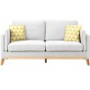 DOMETOUR 72.4" Morden Sofa with 2 Pillows, Classic Style Loveseat for Living Room Bedroom - 2 of 4
