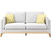 DOMETOUR 72.4" Morden Sofa with 2 Pillows, Classic Style Loveseat for Living Room Bedroom - image 2 of 4