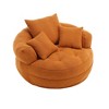 PAGED Modern Bean Bag Chair Giant Accent Chair with 3 Pillows, Single Sofa Sleeper Chair for Lounging, Reading, Gaming - 4 of 4