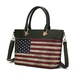 MKF Collection Lilian Vegan Leather Women’s FLAG Tote Bag by Mia K - 1 of 4