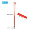 Unique Bargains Polyester Wear-resistant Lightweight ID Card Neck Lanyards with Hooks 20 Pcs - 2 of 4