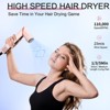 Dryhsip 9 in 1 High-Speed Hot Air Hair Styler with Digital Temperature Display,Ionic Technology,3 Heat/Cool Settings,Lightweight for Curly/Wavy Hair - 2 of 4