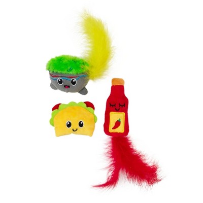 Quirky Kitty Taco Tuesday Cat Toy - 3pk