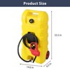 Fuel Caddy, 15 Gallon Portable Gas Can Fuel Tank Container with Fluid Transfer Siphon Pump and 10ft. Delivery Hose, Diesel Storage Can - 3 of 4