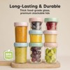 Prep Baby Food Storage Containers, 4oz & 8oz Leak-Proof, BPA Free Glass Baby Food Jars for Feeding - 3 of 4