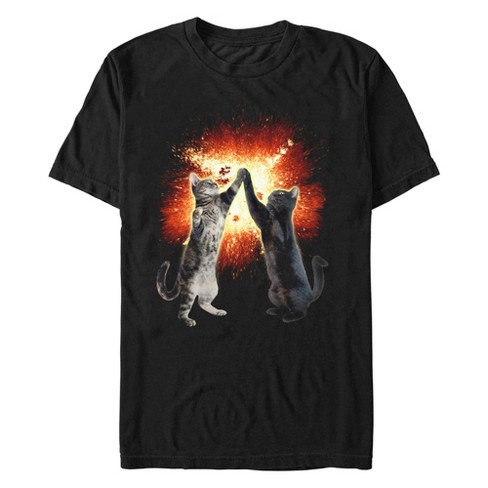 Men's Lost Gods Cat High Five Explosion T-Shirt - image 1 of 4