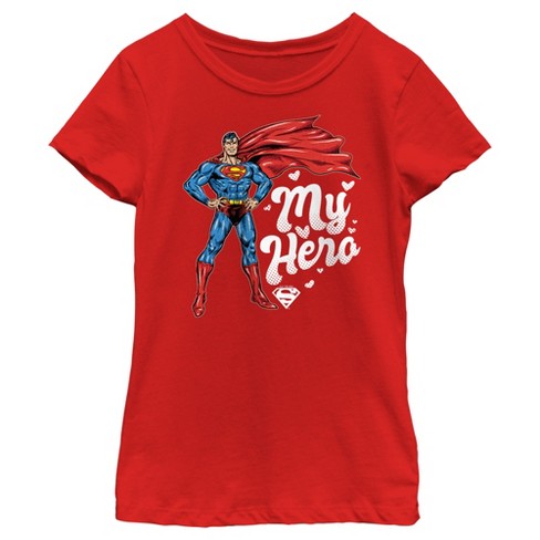 Superman t shirt store girl