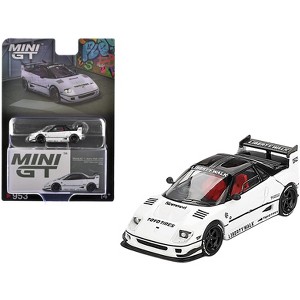Mazda AZ-1 Liberty Walk LB40 RHD White with Black Top "2024 Tokyo Auto Salon" Limited Edition 1/64 Diecast Model Car by Mini GT - 1 of 4