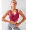 Women's Mesh Ventilated Sports Bra - Seamless Racerback Workout Top with Supportive Compression - 4 of 4