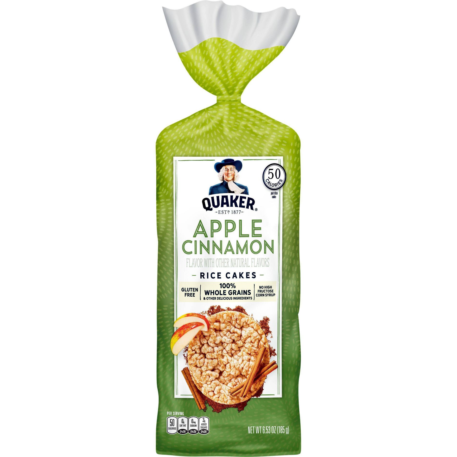 Quaker Apple Cinnamon Gluten Free Rice Cakes - 6.53oz