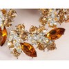 Anna-Kaci Crystal Inspired Floral Wreath Holiday Christmas Old Fashion Brooch Pin - 4 of 4