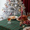 Elegant Plaid Christmas Tablecloth, Green Table Cloth Rectangle Table Christmas Decorations for Dinner Table (72" x 56") - 3 of 4