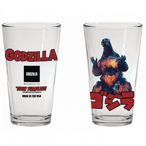 Adult Godzilla Burning Pint Glass - 1 of 1