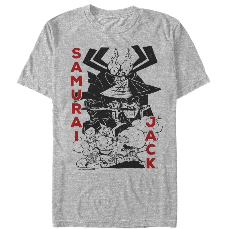 Men's Samurai Jack Scaramouche Scene T-Shirt, 1 of 5