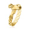 Ross-Simons Italian 14kt Yellow Gold Claddagh Ring - 3 of 4