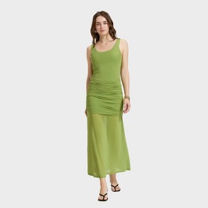 Vestido largo con capa de malla - A New Day™