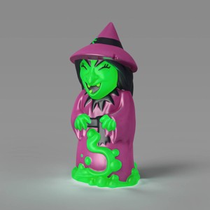 18" Blow Mold Magic Witch Halloween Decorative Prop Green - Hyde and EEK! Boutique™ - 1 of 3