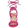 Allegra K Women's Back to College Lace Up Block High Heels Sandals - 3 of 4