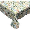 KOVOT Tablecloth Floral 60" x 84" Table Cover for Indoor or Outdoor Summer Spring Fall Flower Design Rectangle Oblong Tablecloth - Green Leaves - 4 of 4