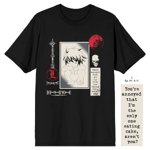 Death Note Graphic Tee for Adult Anime Fans Black-XS : Target