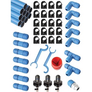 Rapid Air 1 Inch Fastpipe 90 Foot Aluminum Compressed Air Piping System Master Kit, with 190 PSI Working Pressure For Superior Air Quality, Blue - 1 of 1