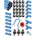 Rapid Air F28070 3/4 In Fastpipe 90 Ft Aluminum Compressed Air Hose Piping System Master Kit, Blue