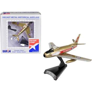 North American Canadair Sabre Aircraft "Golden Hawks" Royal Canadian Air Force 1/110 Diecast Model Airplane by Postage Stamp