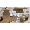 Kumasinova 47" Modern Coffee Table with Storage,Rectangle MDF Side Table,2-Tier End Table with Round Corner Design,Center Table for Living Room - 3 of 4