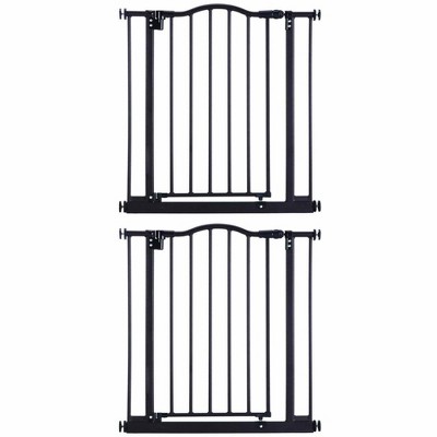 North States 4916 Portico Arch Metal Baby Safety Child Pet Gate, Bronze (2pack)