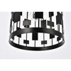 Elegant Lighting Levante 1 light pendant in black - 4 of 4