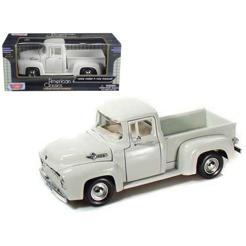 1956 Ford F 100 Pickup White 124 Diecast Car Model By Motormax