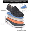 Women's Wide Width Elderly Shoes, Adjustable Hook and Loop Closure Anti-Slip Breathable Lightweight, Swollen Feet Walking Sneakers - 3 of 4