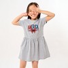 The Juniper Shop Coquette America Checkered Toddler Dress - 5/6T - Heather Grey - 2 of 4
