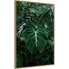 Amanti Art 23"x33" Tropical Leaf III by PhotoINC Studio Framed Canvas Wall Art Print : Modern Botanical Decor, Polystyrene Frame - 2 of 4