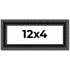 PosterPalooza | Panoramic Antique Black Picture Frame - UV Acrylic, Foam Board Backing, Hanging Hardware - 2 of 4