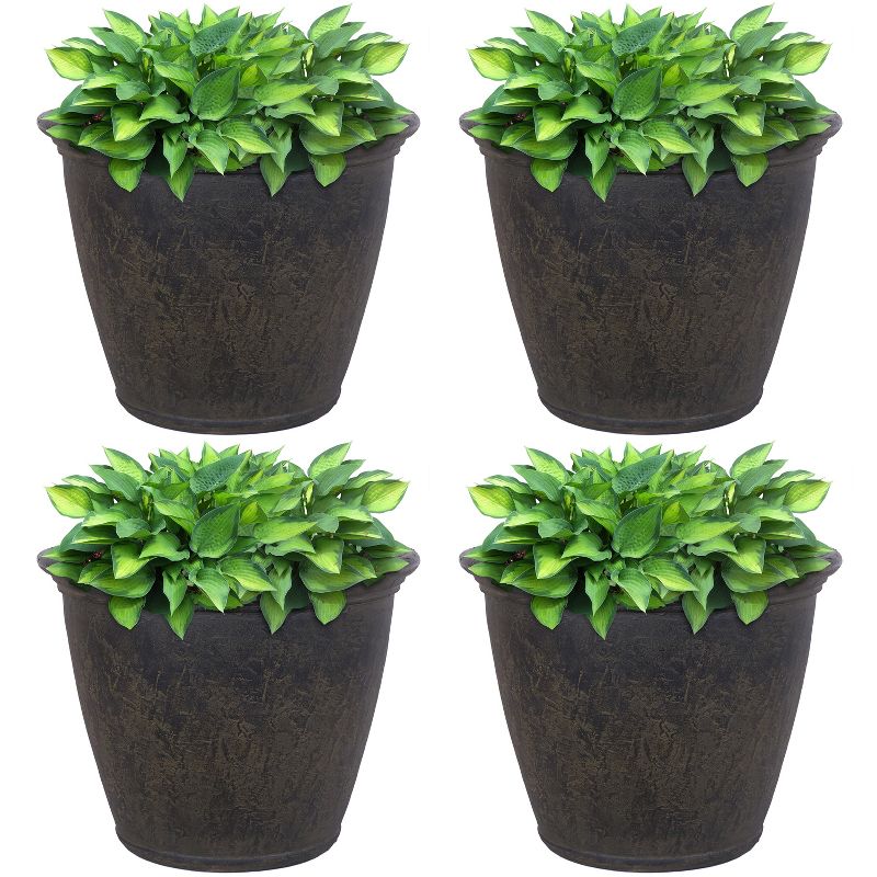 Sunnydaze Indoor/Outdoor Patio, Garden, or Porch Weather-Resistant Double-Walled Anjelica Flower Pot Planter - 24", 6 of 12