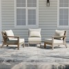 WestinTrends Avalon Outdoor Patio HDPE Loveseat Sofa with Patio Cushions - 2 of 4