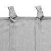 Awesome Home  Garrett Textured Tie Knots Curtains Pair, 52"X96" , Gray - 4 of 4