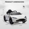 12V  Kids Ride On Car with Remote Control, Battery Powered Sports Car for Toddler, Electric Ride On Vehicle with MP3 Player, LED Light - 4 of 4