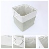 REGALWOVEN Square Fabric Collapsible Storage Basket Bin with Handle for Shelves Closet - 2 of 4