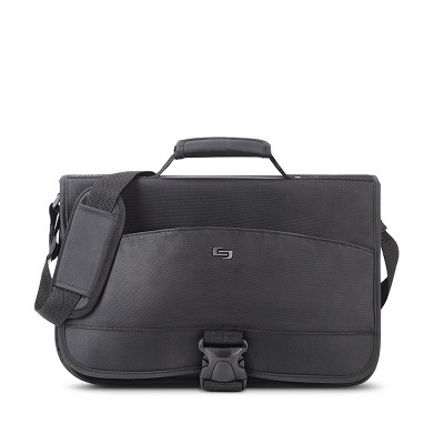 Solo New York Conquer Expandable 15.6” Laptop Messenger Bag - Black